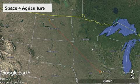 USDA Space 4 AG flight trajectory